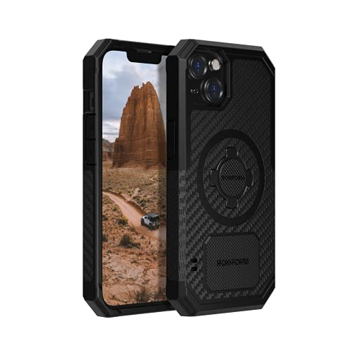 - iPhone 13 Case, Rugged Series, Dual Magnet Plus MagSafe Compatible, Magnetic Protective Apple Gear, iPhone Cover with RokLock Twist Lock, Drop Tested Armor (Black)