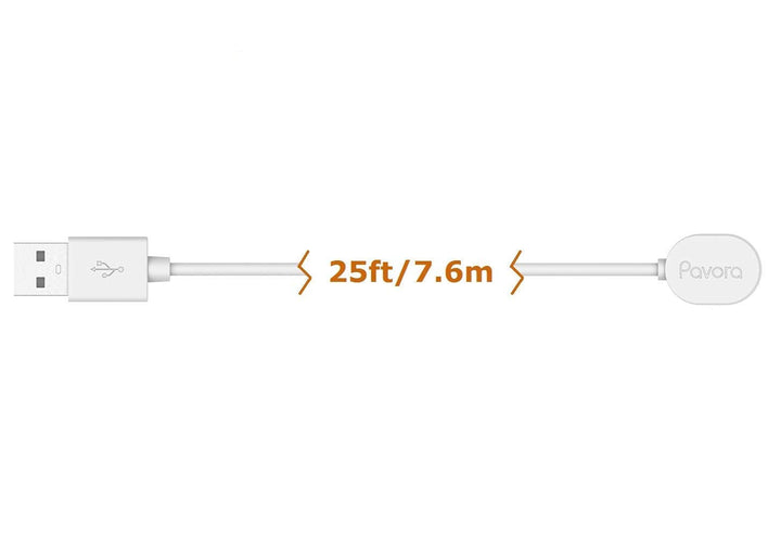 Pavora 25ft/7.6M Charging Cable for Arlo Ultra/Arlo Pro