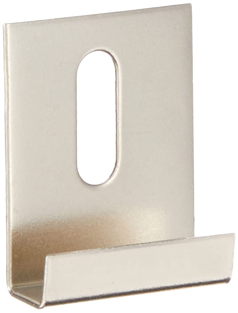 Hillman 54117 Wide Channel Metal Mirror Clips (1/4 x 1 x 1-1/2) - 15 Pieces,Silver