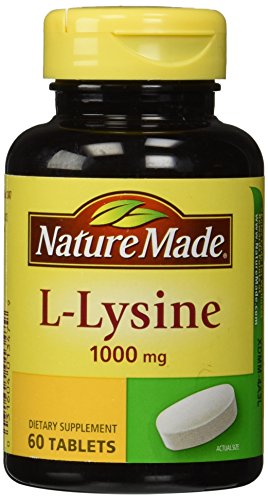 Nature Made L-Lysine 1000 mg, Dietary Supplement, 60 Ta