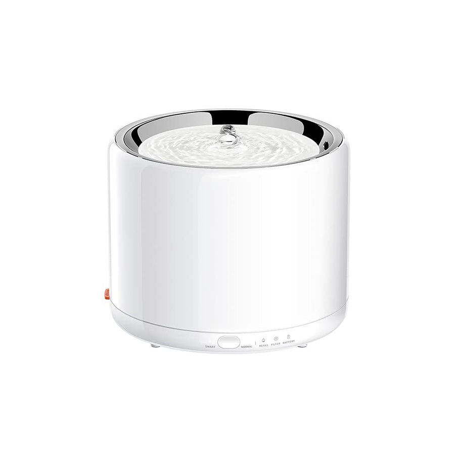 Eversweet 3 Cat Dog Stainless Steel Water Fountain, Automatic Pet Water Dispenser with Burnout Prevention Pump, Ultra-Quiet LED Light, Dual Working Modes