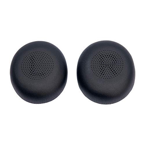 Ear Cushions Pads for Jabra Evolve2 65, Elite 45h, Evolve2 40, Bluetooth and Corded USB Headsets, Global Teck 2pk Replacement Spare Leatherette Ear Cushion (2-Pack Ear Cushions)