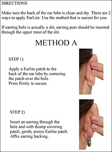 EarLite 180 (60 Ea X 3 Packs) Invisible Earring Ear Sup