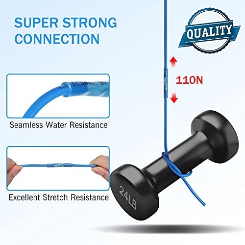 270PCS Heat Shrink Butt Connectors, Insulated Waterproof Wire Connector kit, Tinned Copper Electrical Crimp Connectors for Automotive Marine Boat Truck Stereo Joint