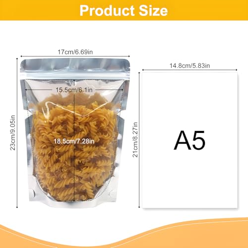 SumDirect Reusable Aluminium Foil Zip Lock Stand Up Foo