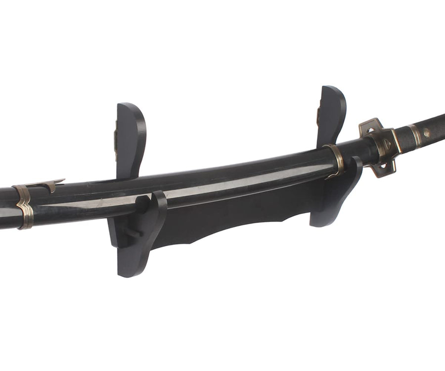 Sword Holder Wall Mount Samurai Sword Rack Katana Wakizashi Display Stand Decorative Sword Hanger (1 layer composite board)