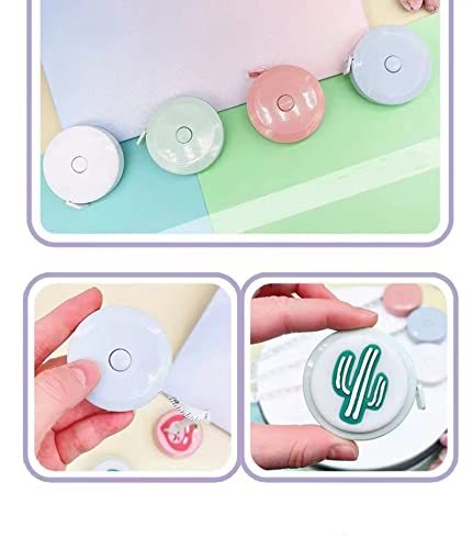 8 Pack Tape Measure Retractable, Mini Measuring Tape, 60-Inch 1.5 Meter Soft Body Tailor Sewing Measuring Ruler,Cute Craft Cloth Tape Measure Ruler Business Gift for Kids Mother Knitting