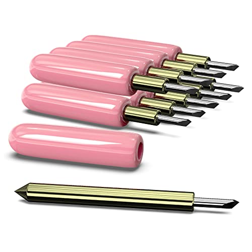 Cutting Blades Compatible with Explore Air/Air 2/Explore Air 3, 10PCS Premium Deep Point Blade Compatible with Maker/Maker 3 Cutting Machines