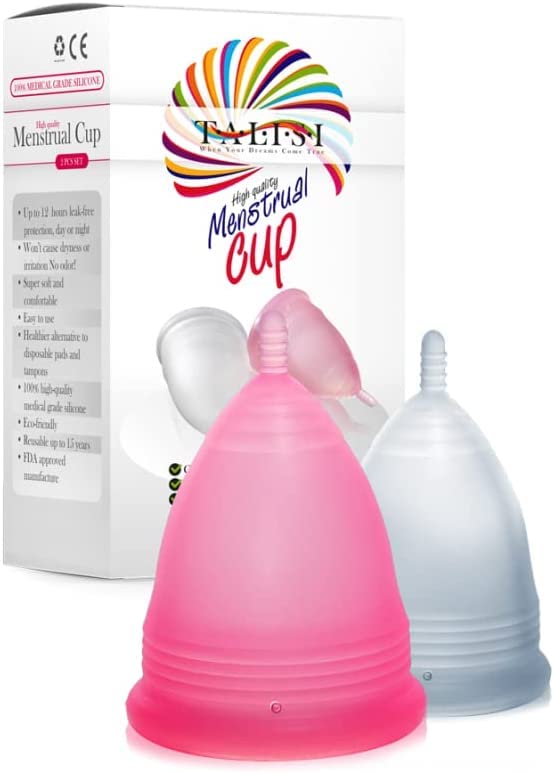 Menstrual Cup Reusable Menstrual Cups Set of 2 Large &a