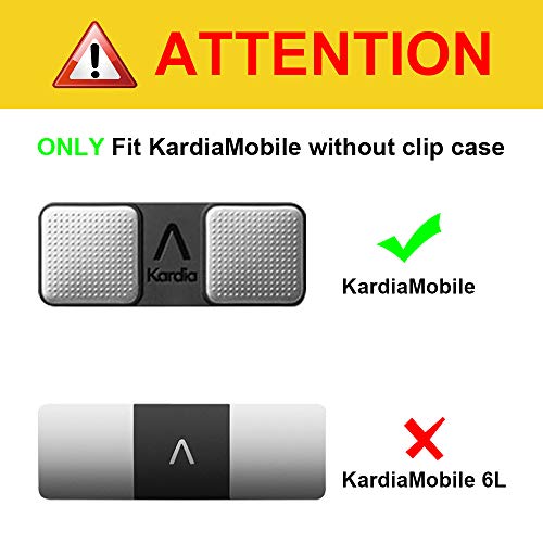 Protective Case for Alivecor Kardia Mobile, Premium PU Leather Carrying Cover with Magnetic Closure and Key Holder for KardiaMobile EKG Heart Monitor, [Not Fit KardiaMobile 6L], Black