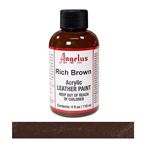 Angelus Acrylic Leather Paint-4oz.-Rich Brown