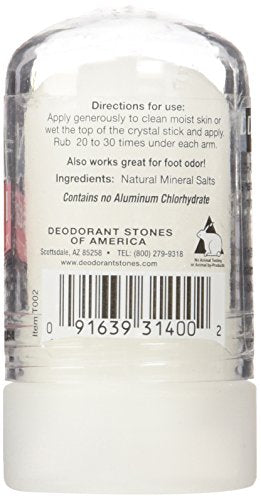 THAI 100% Natural Crystal Deodorant Stick, Mini Travel Size (2.125 Ounces)