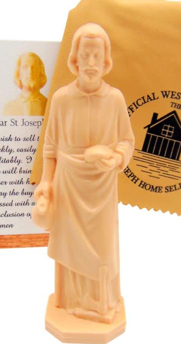 The Official Saint Joseph Statue for Selling Homes with Instruction Card and House Prayer with Burial Cloth Complete Set
