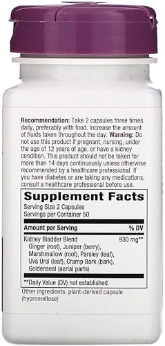 Nature's Way Kidney Bladder, 465 mg per capsule, 10