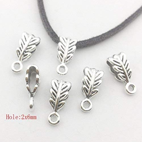 100g (About 125pcs) Mixed Tibetan Tube, Spacer Bail Bead Hanger Fit Charm European Bracelet Pendant (Antique Silver), 125