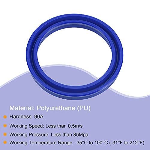 MECCANIXITY UN Radial Shaft Seal 40mm ID x 50mm OD x 6m
