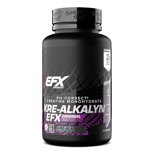 Kre-Alkalyn EFX | pH Correct Creatine Monohydrate Pill Supplement | Strength, Muscle Growth &amp; Performance | 60 Servings, 120 Capsules