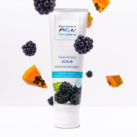 Dual Action Scrub. Exfoliating Face Wash For Soft & Polished Skin (4.0 Oz)