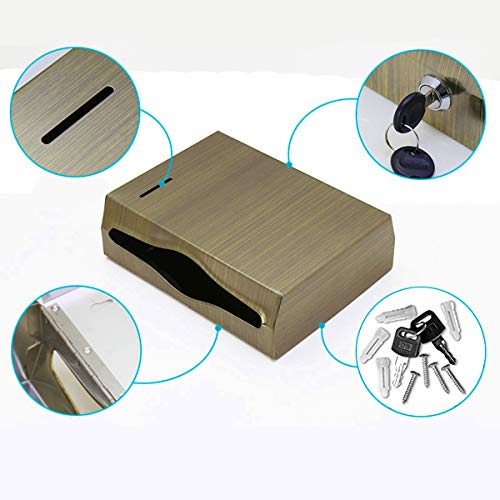 Antique Brass Bronze Dual Dispensing Paper Towel Holder Toilet Paper Dispenser Stainless Steel Wall Mount Bathroom Vintage Luxury Restroom Trifold Hand Tissue Napkin