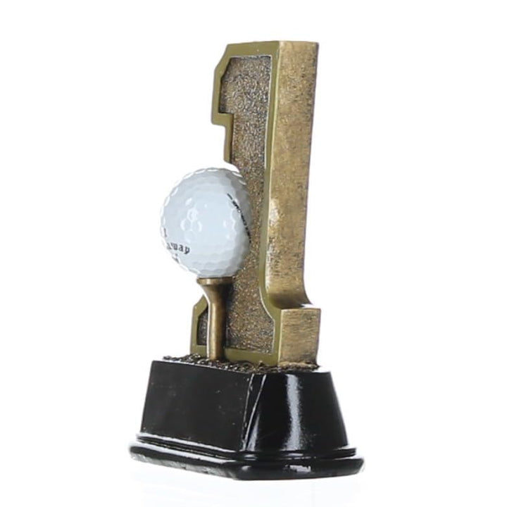 Decade Awards Golf Hole-in-One Trophy - 6 Inch Tall | Exquisitely Detailed Golf Tournament Hole in 1 Award - Engraved Plate on Request
