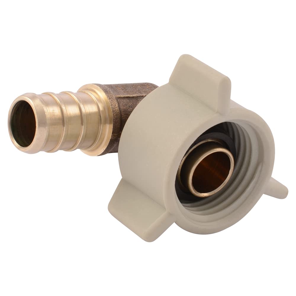 SharkBite 1/2 Inch NPSM Crimp 90 Degree Swivel Adapter 