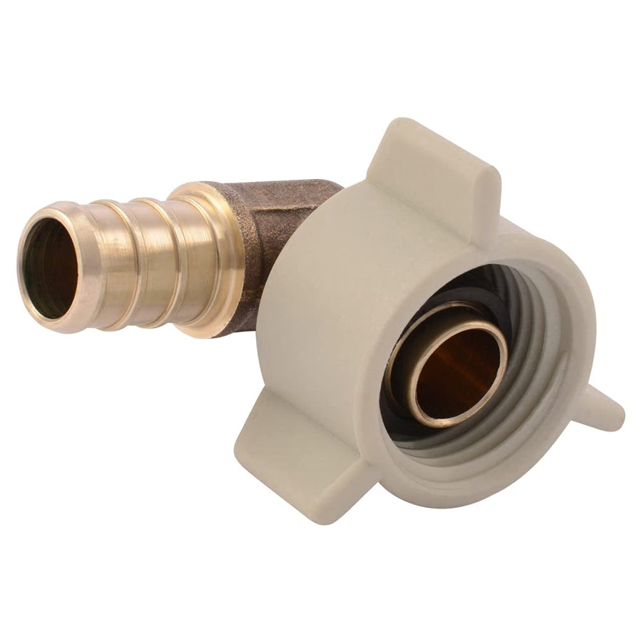 SharkBite 1/2 Inch NPSM Crimp 90 Degree Swivel Adapter 