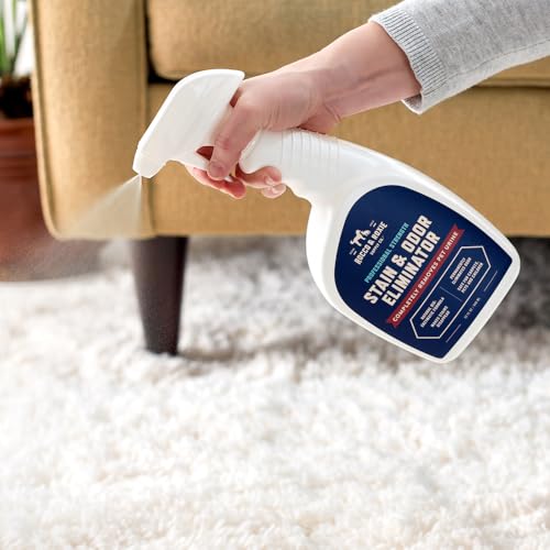 Rocco &amp; Roxie Supply Co. Stain &amp; Odor Eliminator for Strong Odor - Enzyme Pet Odor Eliminator for Home - Carpet Stain Remover for Cats &amp; Dog Pee - Enzymatic Cat Urine Destroyer - Carpet Cleaner Spray