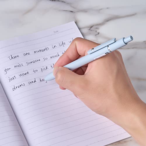 5pcs Quick Dry Ink Gel Pens Fine Point Retractable Roller Ball Pens Black Ink Smooth Writing Cute Aesthetic pens for School Office Home Diary