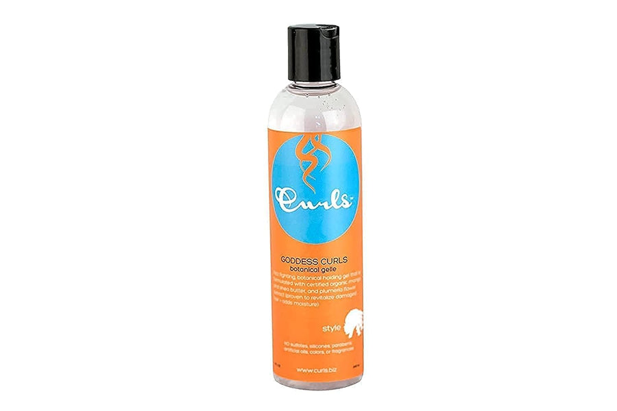 Goddess Botanical Gel - Fights Frizz & Defines Great For Humid Climates - Set and Keep Hair In Place - No Sulfates or Parabens - For All Types, 8 Fl Oz