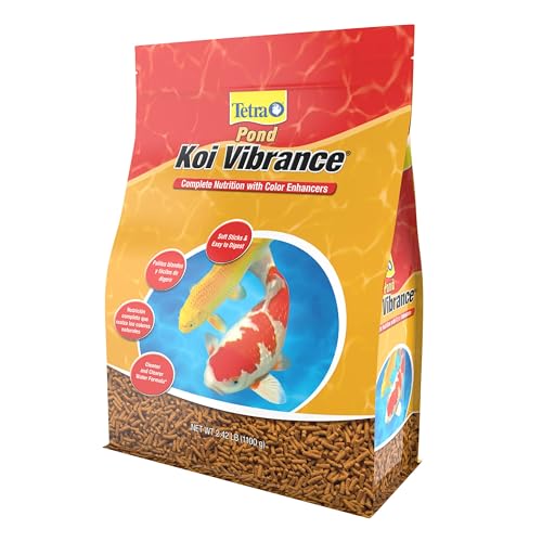 Pond Koi Vibrance Soft Sticks, Floating Pond Fish Food for Koi Fish and Ornamental Goldfish, 2.42 Pounds