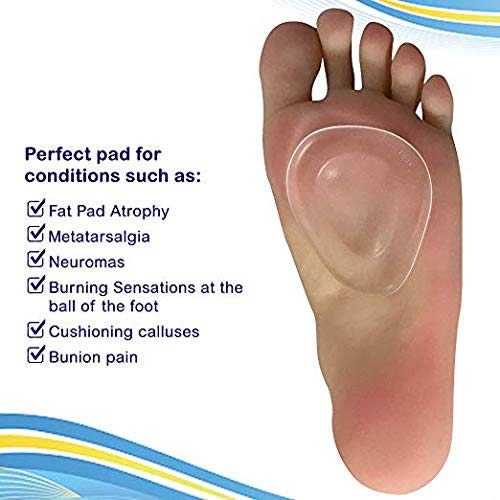 HappyFeet Ball of Foot Cushions (Self-Sticking & Re