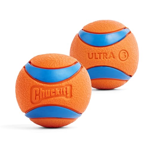 Ultra Ball Dog Toy, Balls for Dogs to Fetch, Durable Rubber, Small 2-inch, Pack of 2