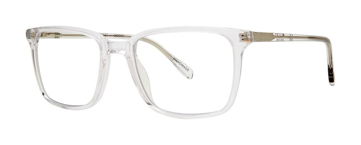 Harrison Street Blue Light Reading Glasses, Handmade Scratch Resistant Readers for Women and Men, Crystal - 1.25x