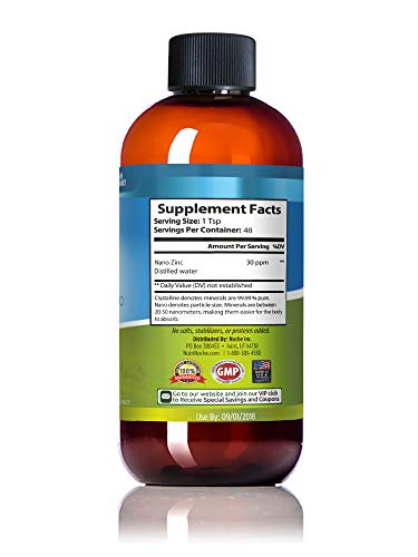 NutriNoche Pure Crystalline Liquid Zinc Supplement - 30