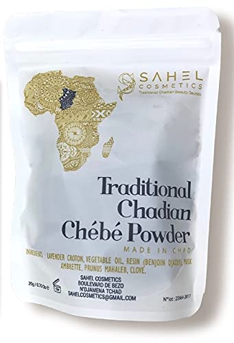 Sahel Cosmetics Chebe Powder - Contains All-Natural Ingredients Promotes Strong and Healthy Hair Growth Helps Prevent Breakage Especially Formulated for Dry Hair Available in 4 Sizes
