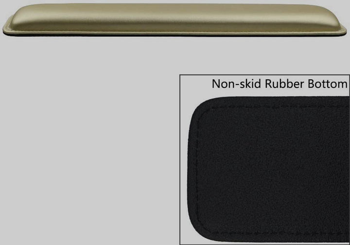 Keyboard Wrist Rest Pad,Soft PU Leather Wrist Support with Interior Soft Cushion Foam for Office/Computer/Laptops/Keyboard,Easy Typing &amp; Pain Relief,16.5 Gold