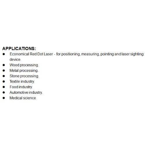 Laser Module VLM-650-03 LPA (ECONOMICAL DOT Laser)