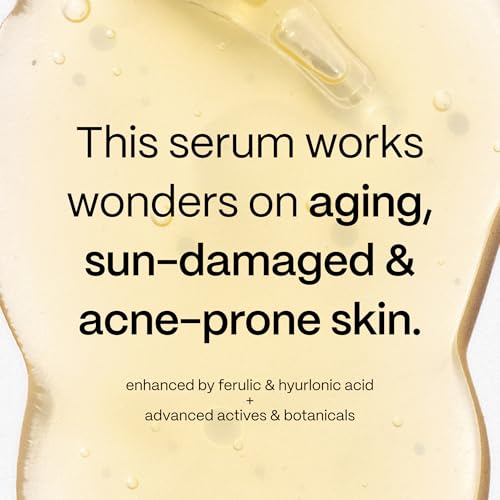 Mad Hippie Vitamin C Serum for Face - Anti-Aging Serum with Ferulic Acid, Vitamin E & Hyaluronic Acid + Skin Care Pillow Pack (2 Piece Set)