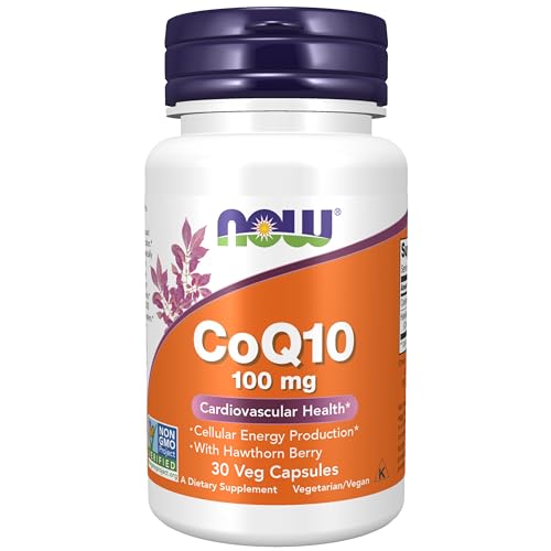 NOW Foods Supplements, CoQ10 100 mg with Hawthorn Berry