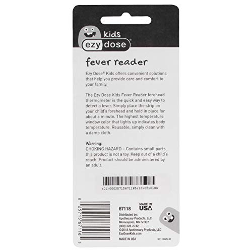 EZY DOSE Kids Thermometer for Fever for Baby and Toddler, Celsius & Fahrenheit, Reusable, Home & Travel, 10 ml