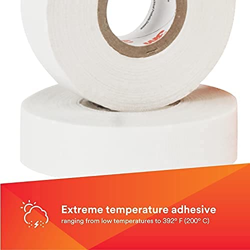 Scotch Glass Cloth Electrical Tapes 69, 1/2 in x 22 yd, 1 Roll, Premium Grade, Glass Cloth Backing, Silicone Adhesive, High Temperature, Flame Retardant
