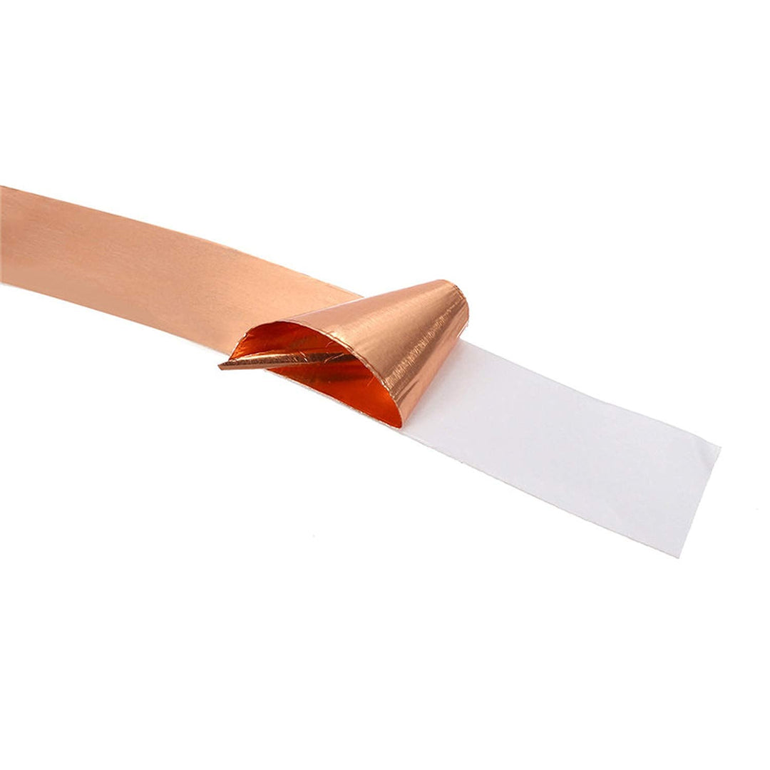 Copper Tape Single Sided Conductive Adhesive Foil Copper Tapes 2 Rolls 4 Sizes