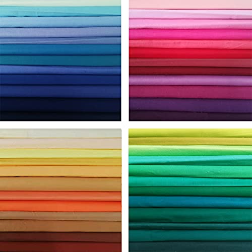 50 PCS 8 x 8 Precut Multi-Colors Cotton Fabric Squares 
