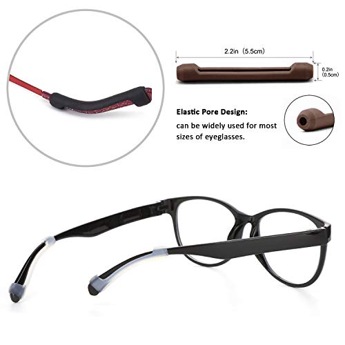 Benvo 12 Pairs Eyeglasses Retainers Silicone Glasses Te