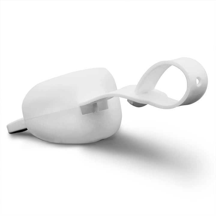 Markwort Doubleguard Mouthguard for Football, Lacrosse, MMA, Boxing, Braces - Breathable Doubleguard with Lip Protection and Strap,White
