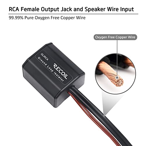 RECOIL GLIRCA 2-Channel RCA Stereo Ground Loop Isolator