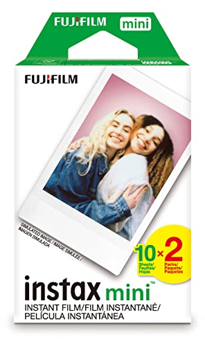 FUJIFILM Instax Mini Instant Film Twin Pack (White), 20