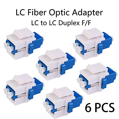 6 Pack Duplex LC to LC F/F Coupler Keystone Jack Modula