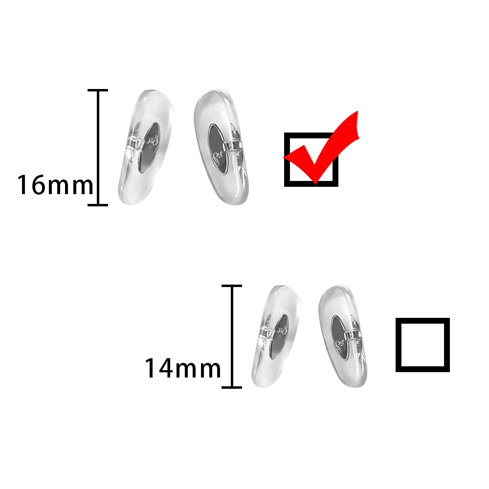 HiCycle2 17mm Clip-on Replacement Nose Pads for Ray-Ban