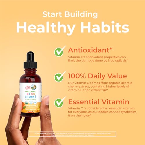 MaryRuth Organics USDA Kids Vitamin C Drops | Vegan Imm